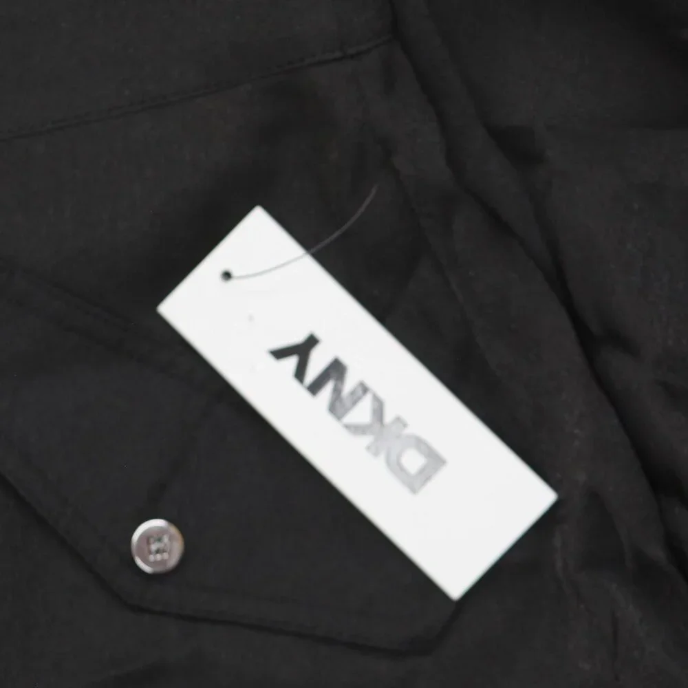 NWT DKNY Womens Cargo Skirt Organza P4BNUWEN Black 0